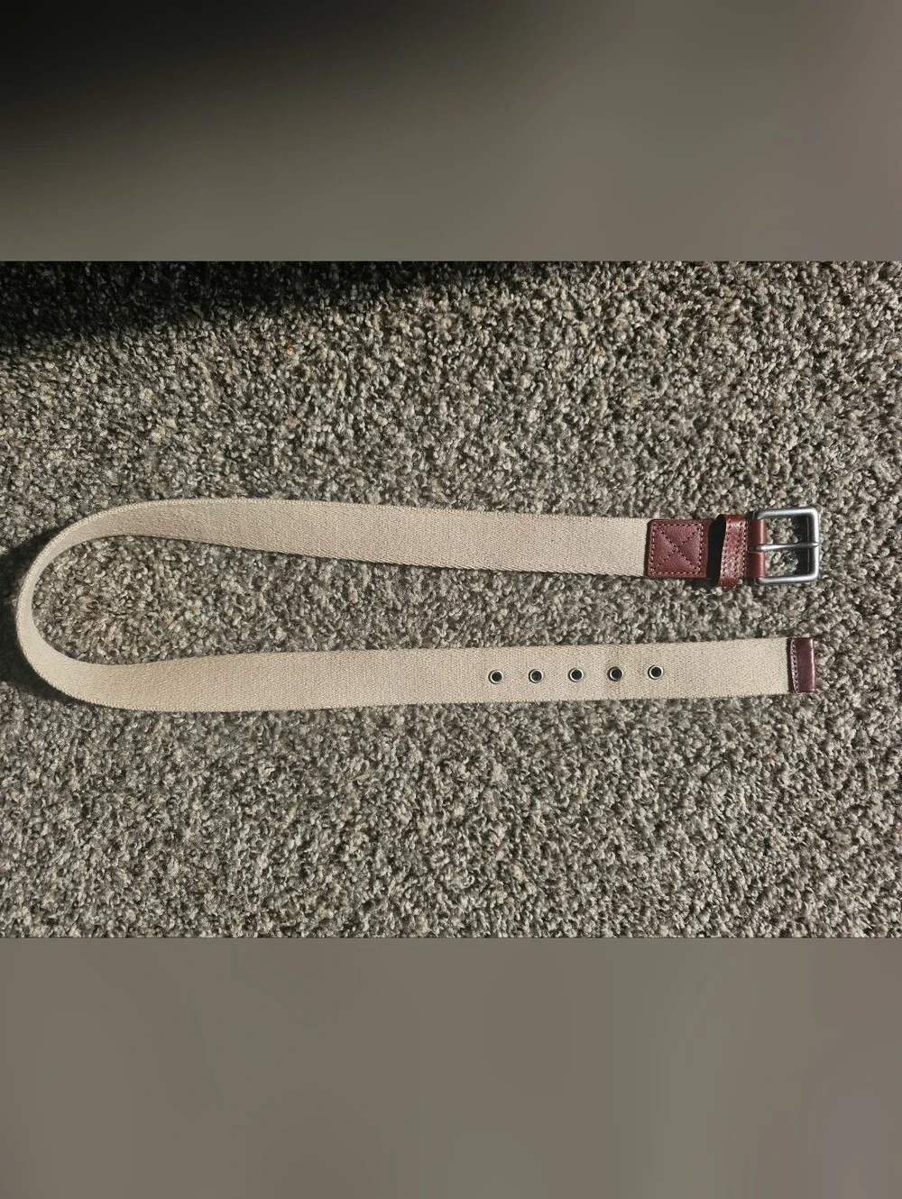 Eddie Bauer cream woven